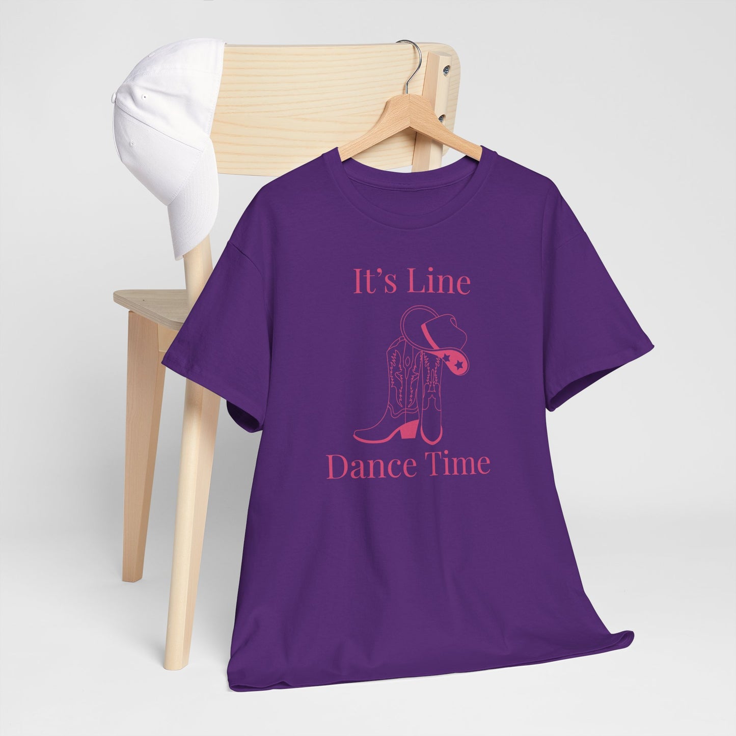 Line Dance TimeCotton Tee, Fun Graphic Tee - Kim’s Signature Beauty & Accessories (Store description)
