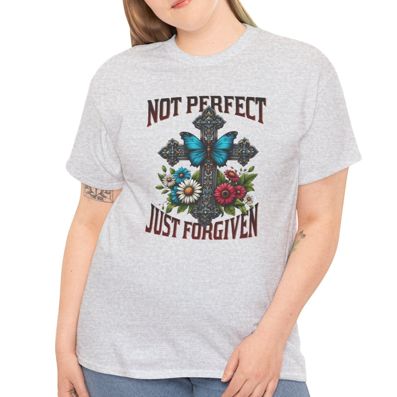 Not Perfect Just Forgiven Tee - Kim’s Signature Beauty & Accessories (Store description)