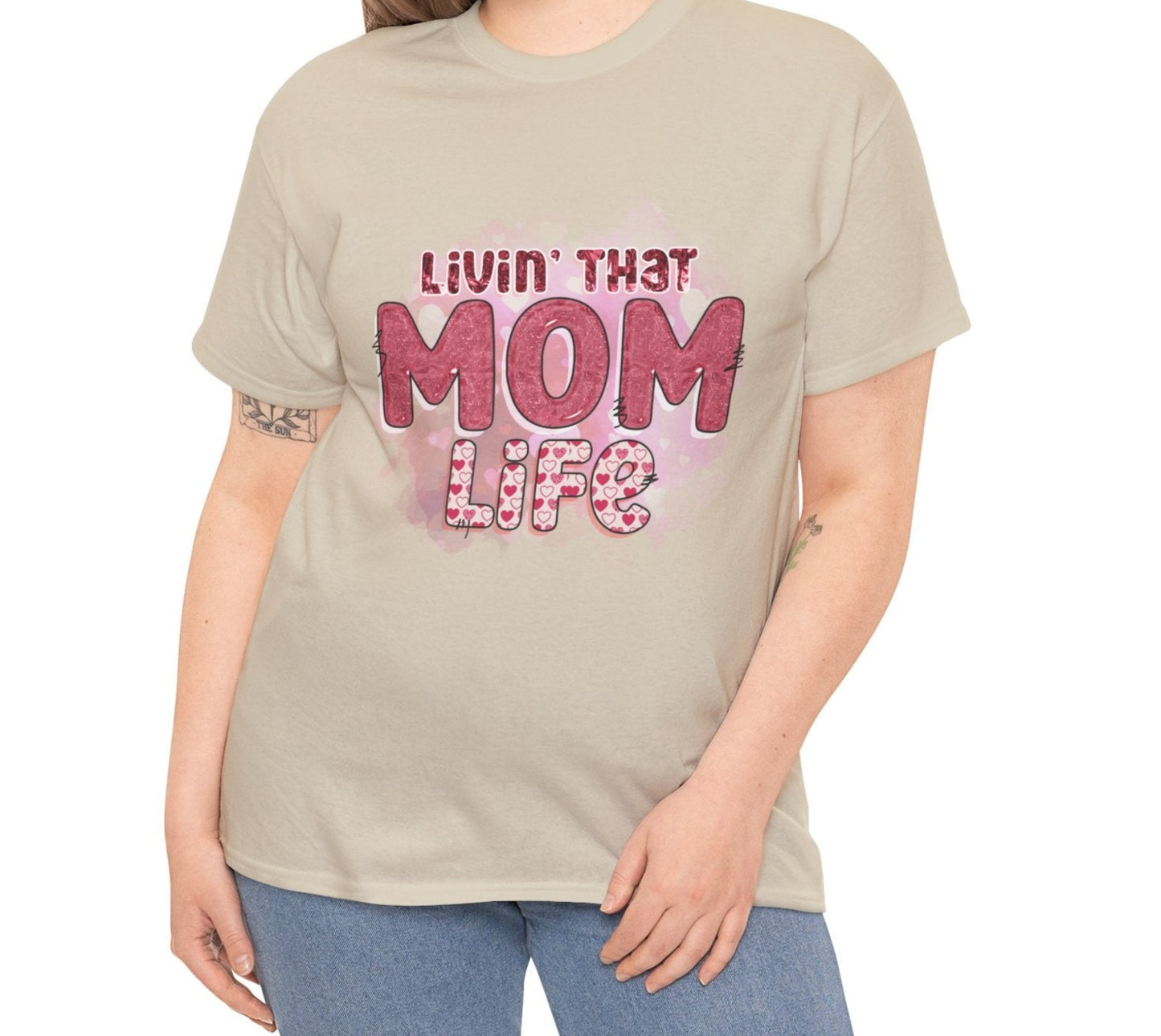 Livin that Mom Life | Cotton Tee - Kim’s Signature Beauty & Accessories