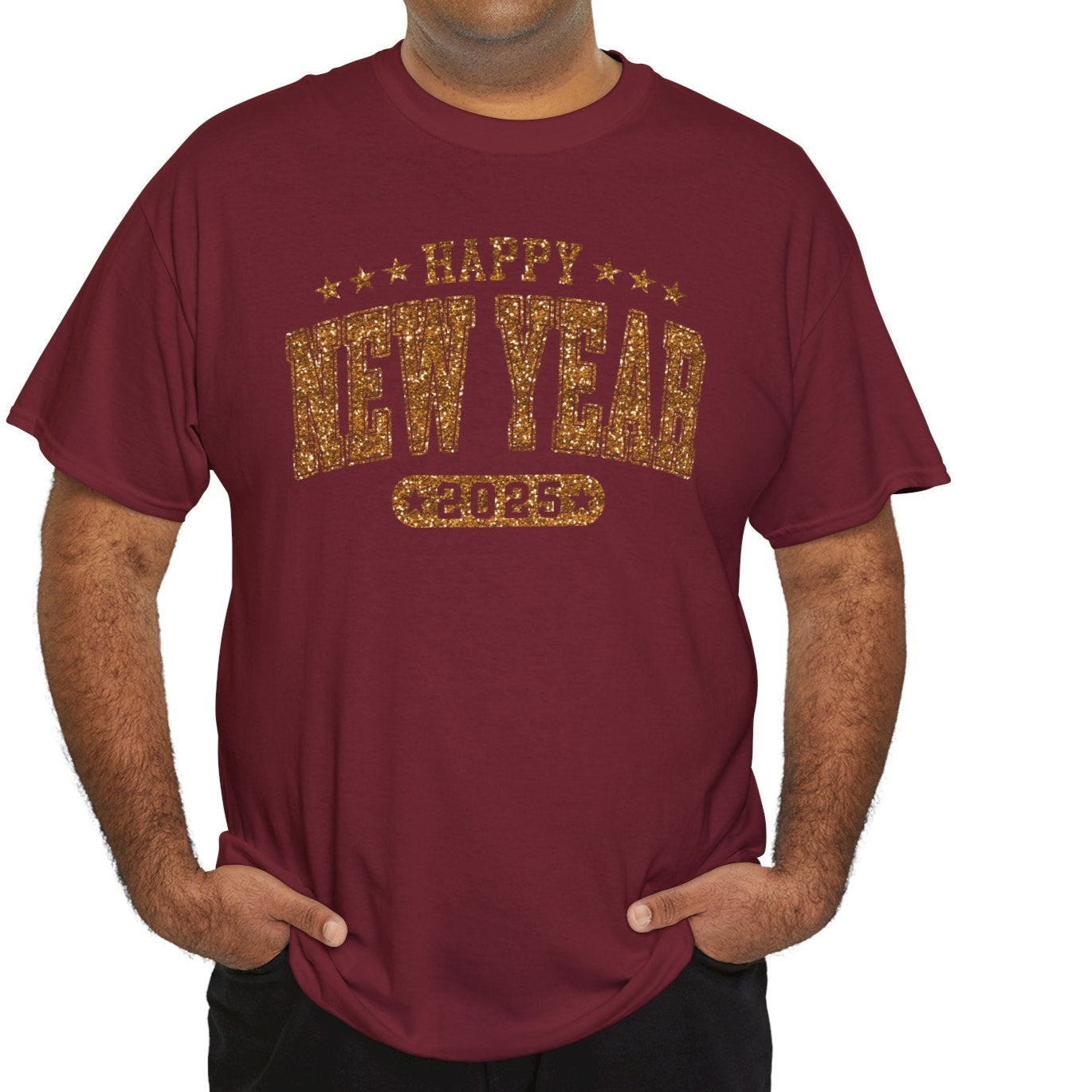 2025 Happy New Year Cotton Tee - Kim’s Signature Beauty & Accessories (Store description)