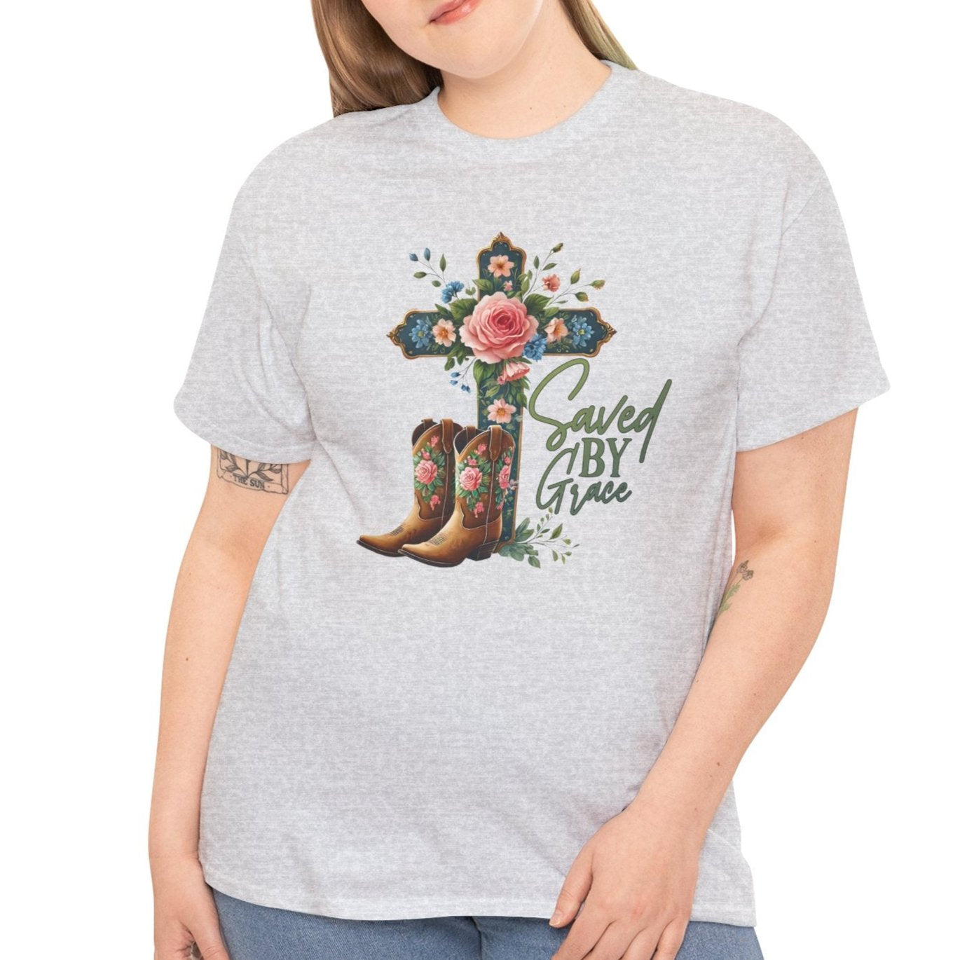 Saved By Grace Tee - Kim’s Signature Beauty & Accessories (Store description)