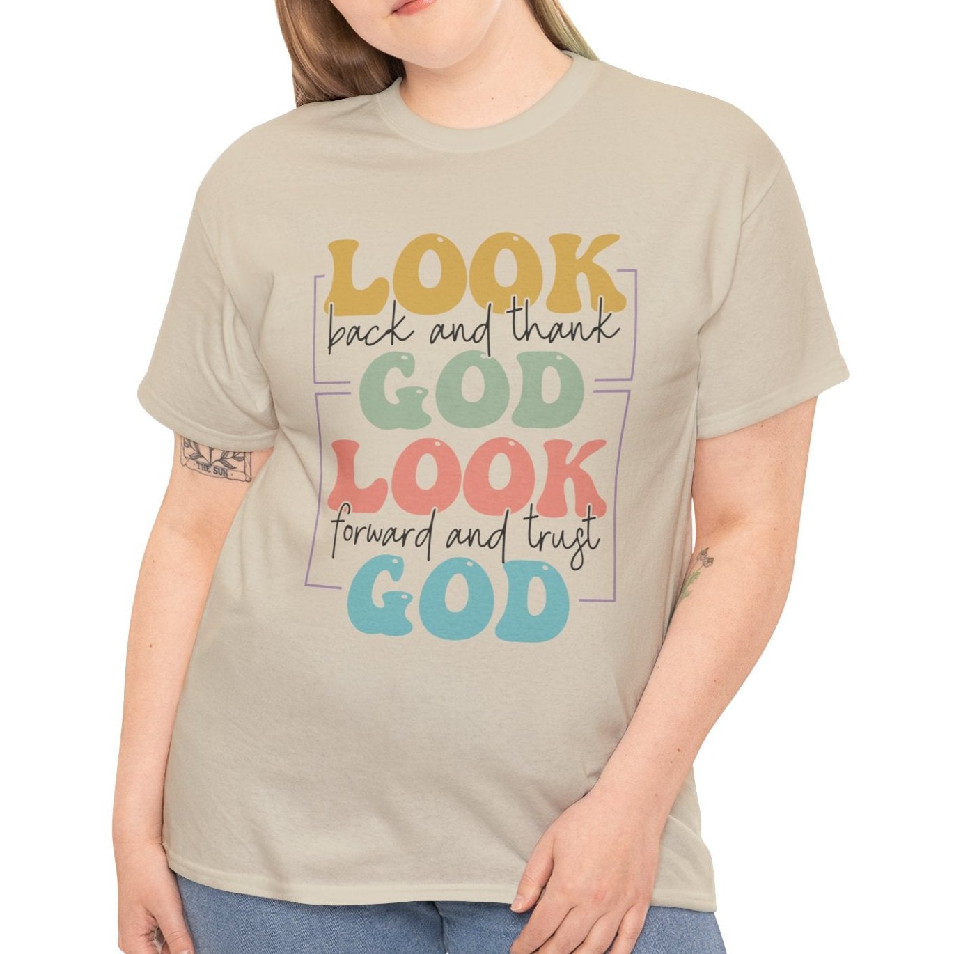 Look Back Thank God Tee - Kim’s Signature Beauty & Accessories (Store description)