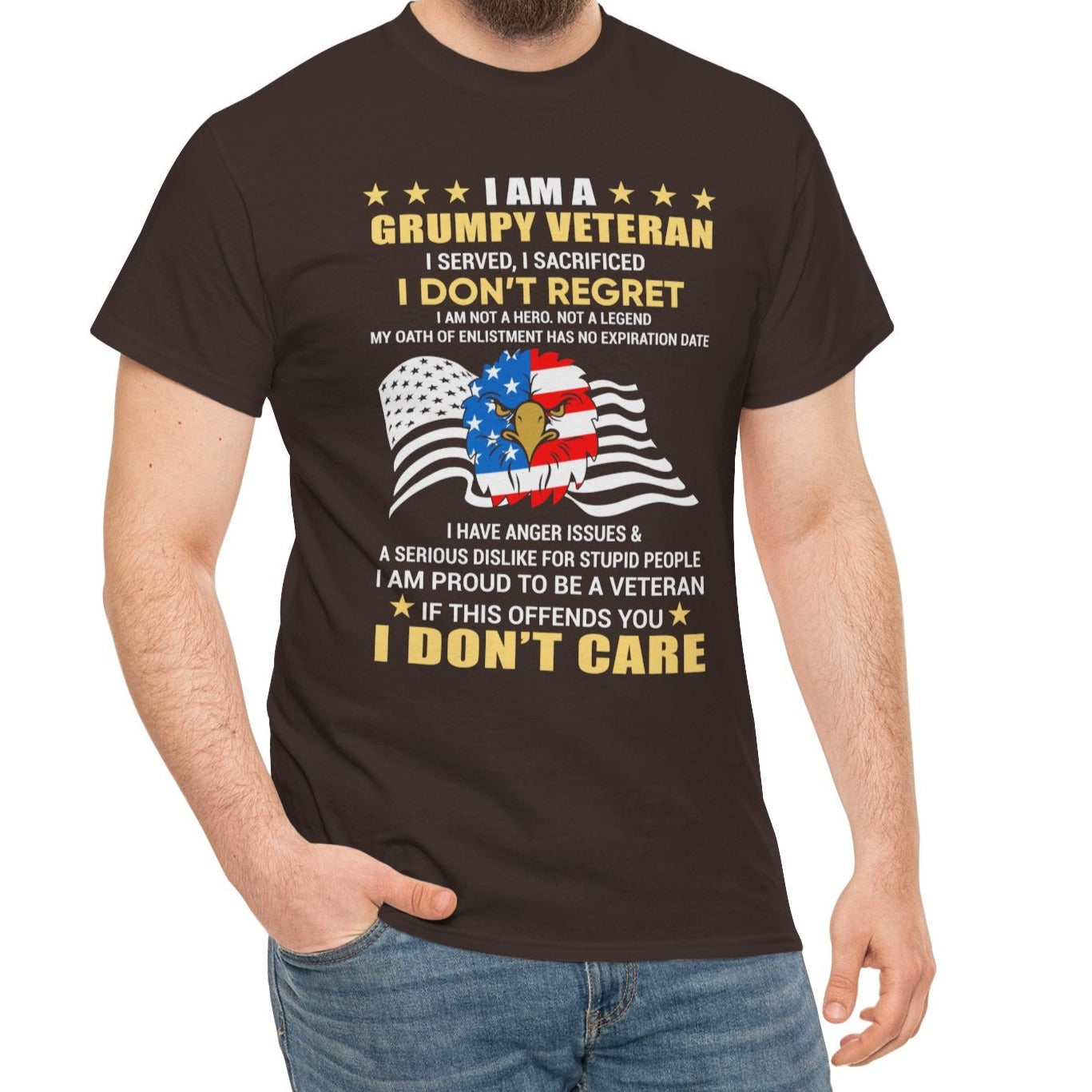 Grumpy Veteran Tee - Kim’s Signature Beauty & Accessories (Store description)