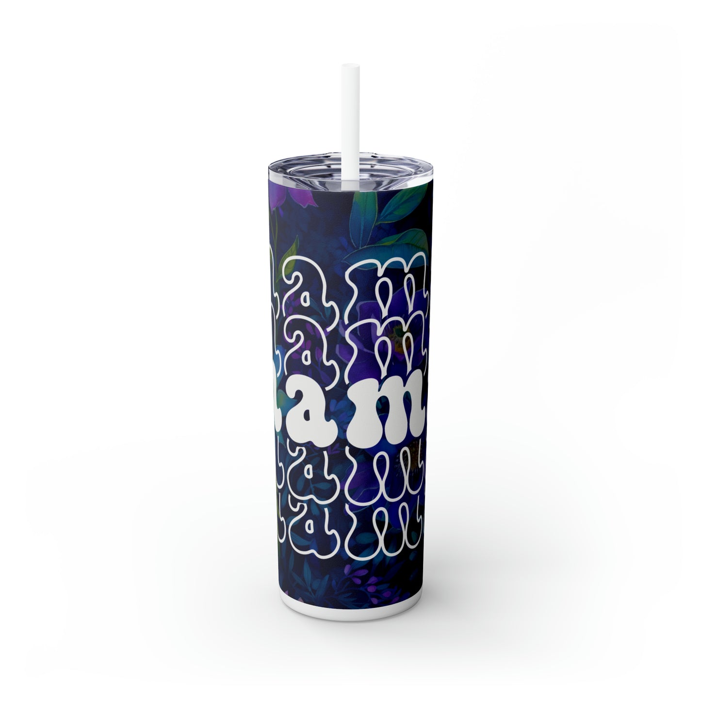 Mama | Skinny Tumbler with Straw, 20oz - Kim’s Signature Beauty & Accessories (Store description)
