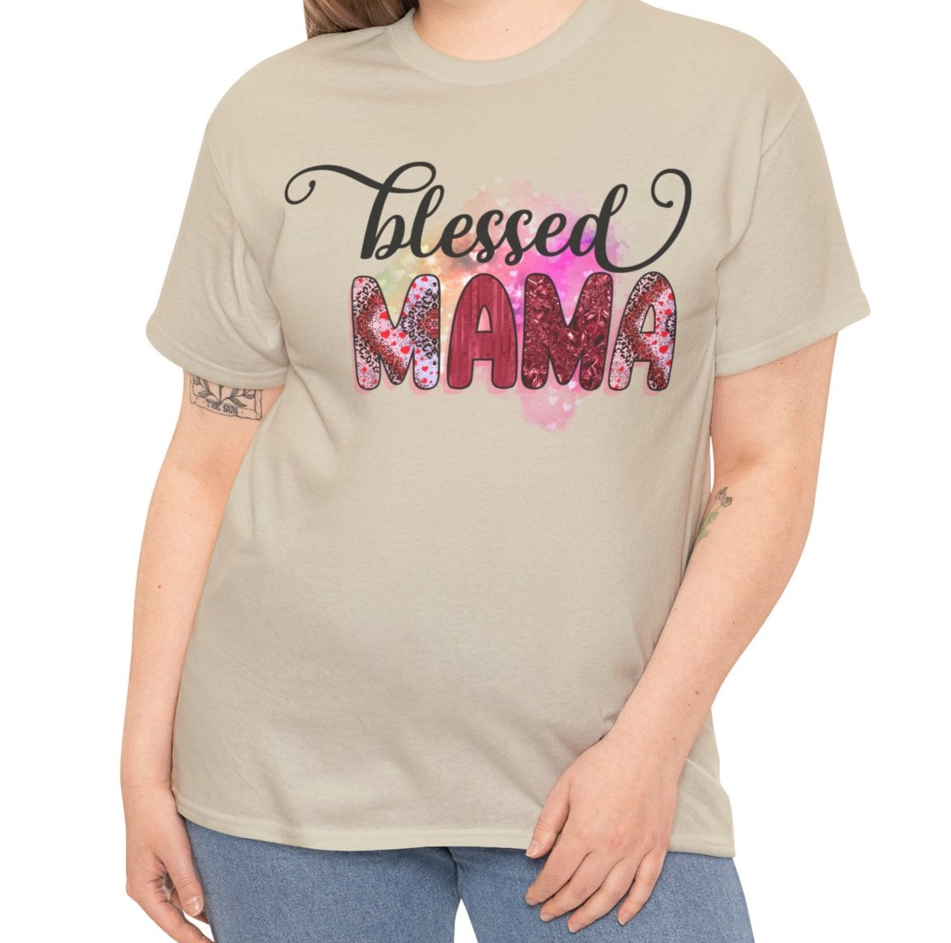 Blessed Mama | Cotton Tee - Kim’s Signature Beauty & Accessories (Store description)