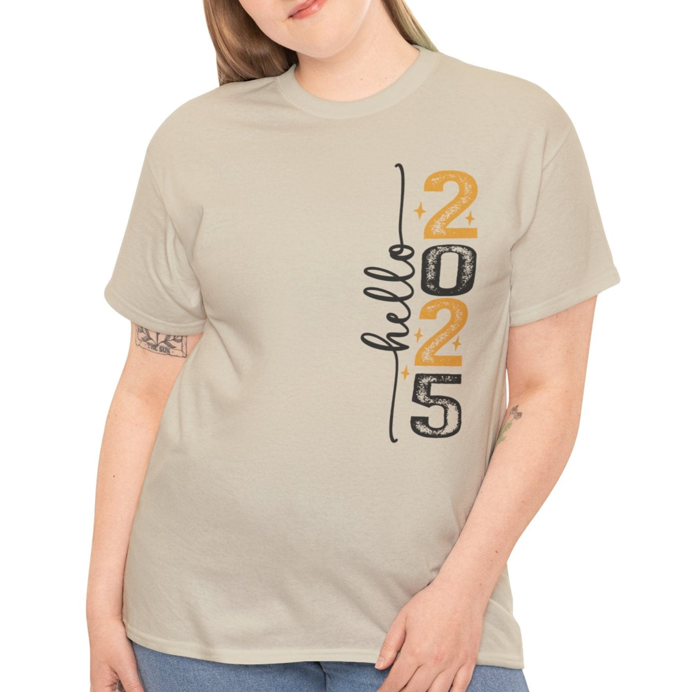 Hello 2025 Tee (front & Back Print) - Kim’s Signature Beauty & Accessories (Store description)