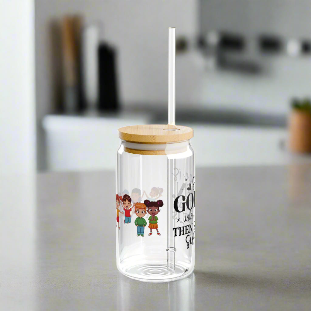 Silence is Golden Sipper Glass, 16oz - Kim’s Signature Beauty & Accessories (Store description)