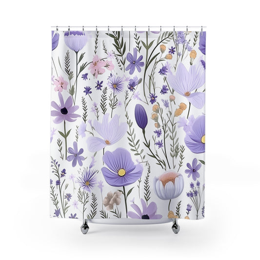 Purple Floral | Shower Curtain - Kim’s Signature Beauty & Accessories