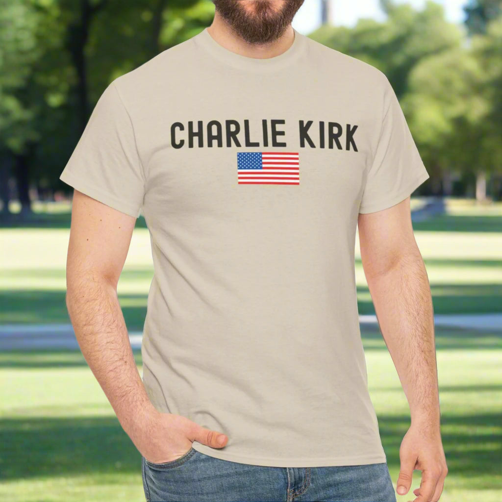 Support Freedom - Unisex Heavy Cotton Tee, Patriotic Tee, Political T-Shirt, American Flag Shirt - Kim’s Signature Beauty & Accessories