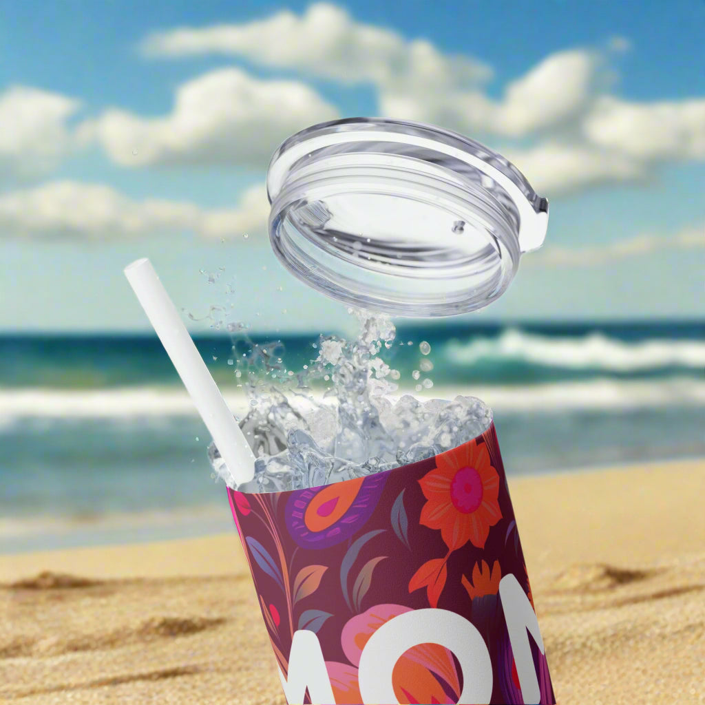 Mom Mode Skinny Tumbler – 20oz Insulated Travel Cup - Kim’s Signature Beauty & Accessories
