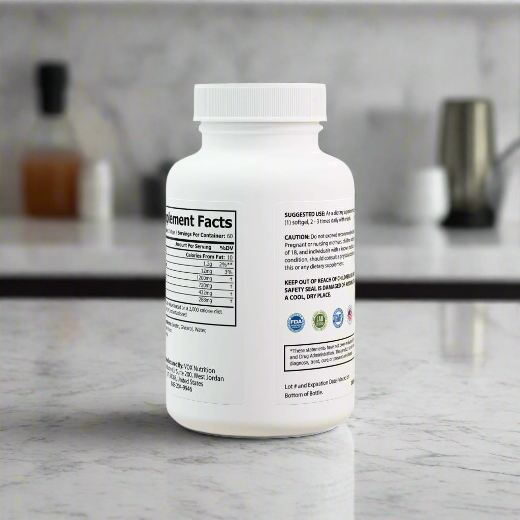 Omega 3 Fish Oil Supplement (60 Softgels) - Kim’s Signature Beauty & Accessories (Store description)