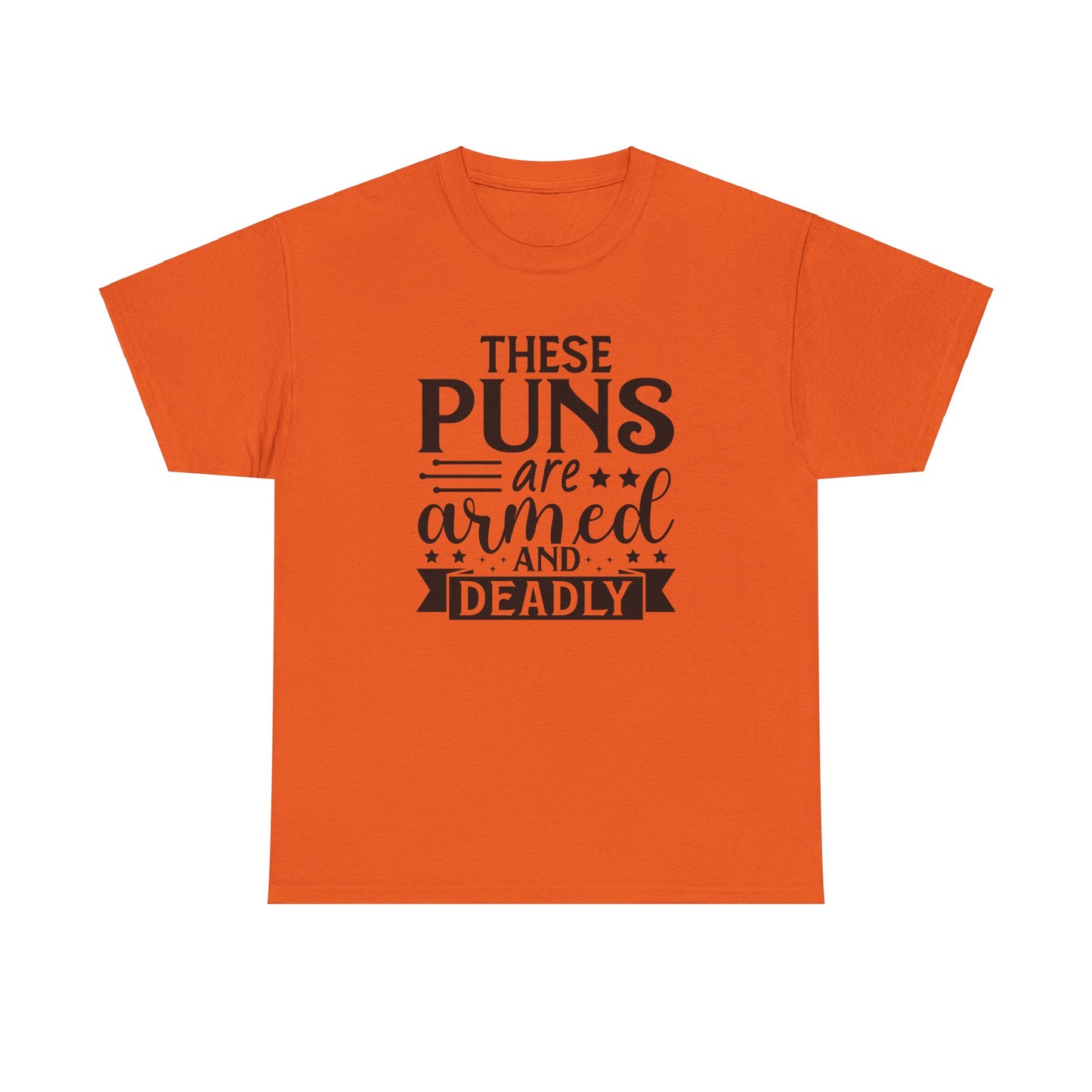 These Puns are Armed | Cotton Tee - Kim’s Signature Beauty & Accessories (Store description)