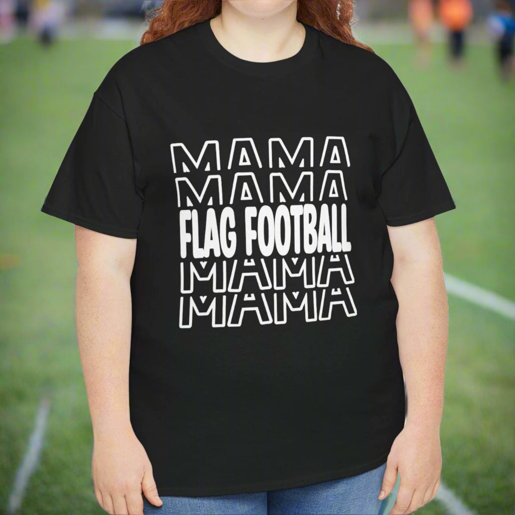 Flag Football Mama Cotton Tee - Kim’s Signature Beauty & Accessories