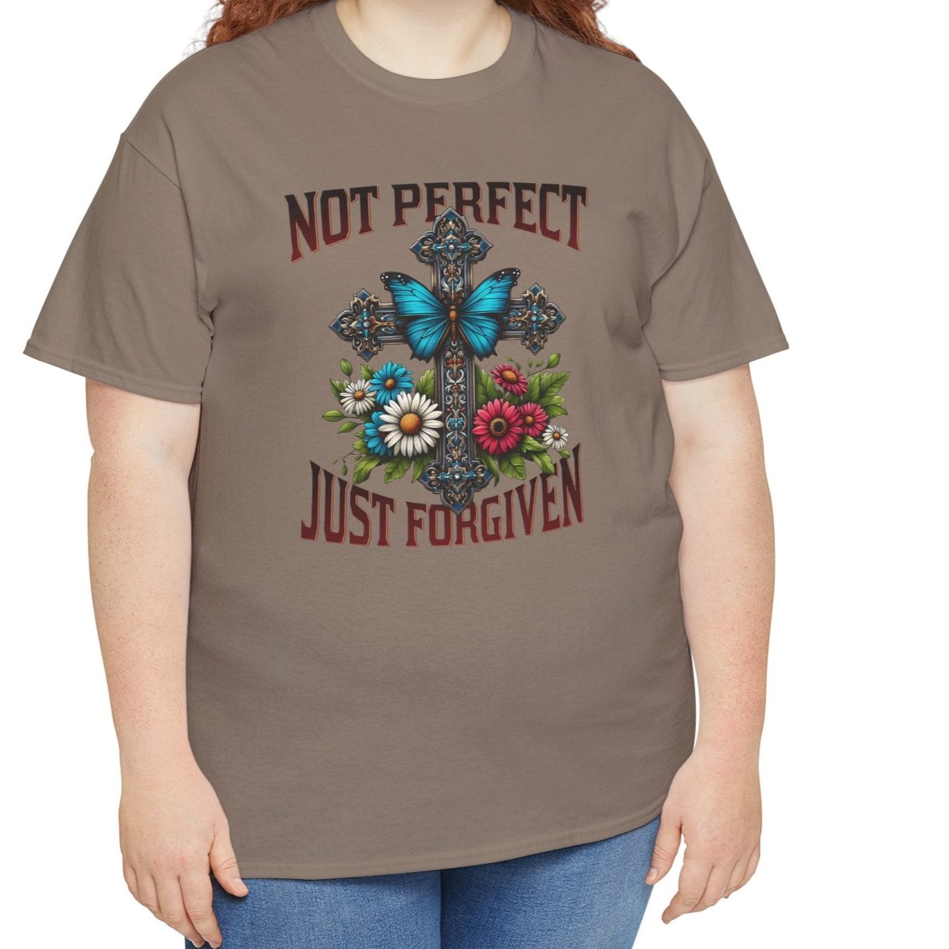 Not Perfect Just Forgiven Tee - Kim’s Signature Beauty & Accessories (Store description)