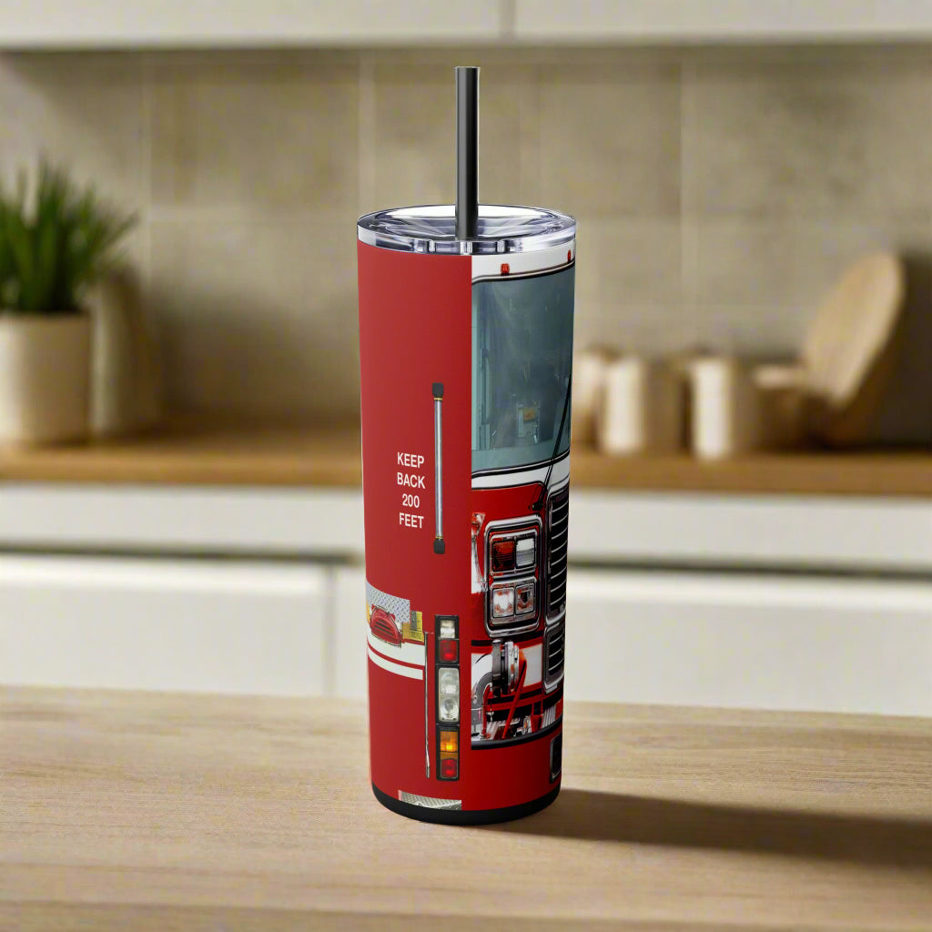 Firetruck Edition | 20oz Skinny Tumbler - Kimโs Signature Beauty & Accessories (Store description)