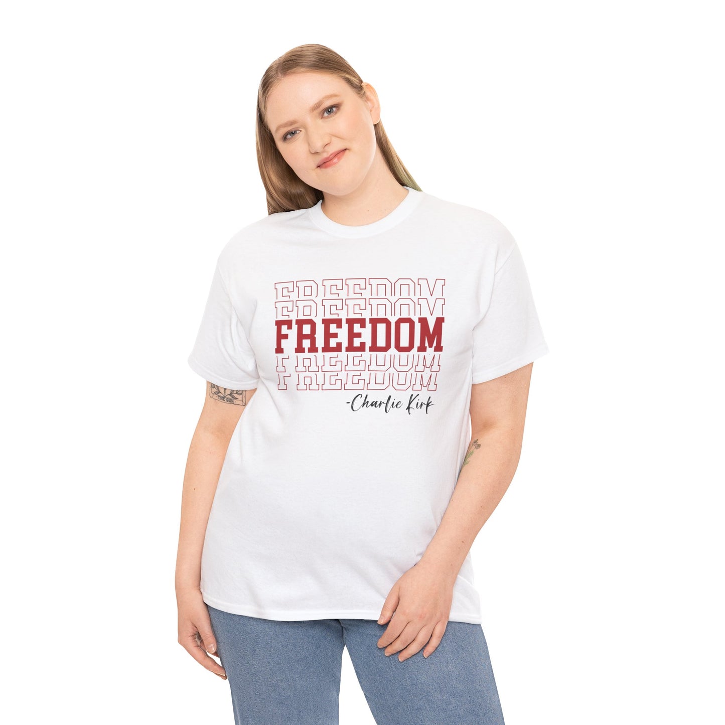 Freedom Unisex Cotton Tee - Comfortable Shirt for Everyday Wear, Versatile Gift, Perfect for Holidays & Celebrations - Kim’s Signature Beauty & Accessories