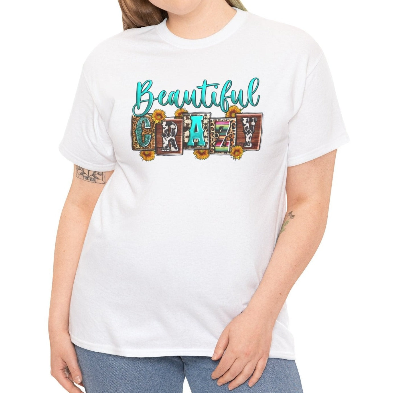 Beautiful Crazy | Cotton Tee - Kim’s Signature Beauty & Accessories (Store description)