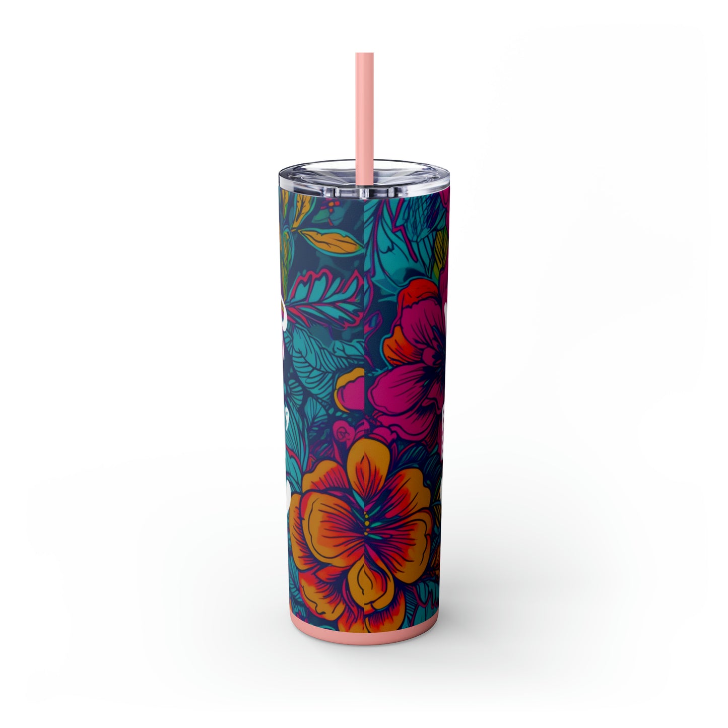 Mother of the Fricken Year |Skinny Tumbler with Straw, 20oz - Kim’s Signature Beauty & Accessories (Store description)