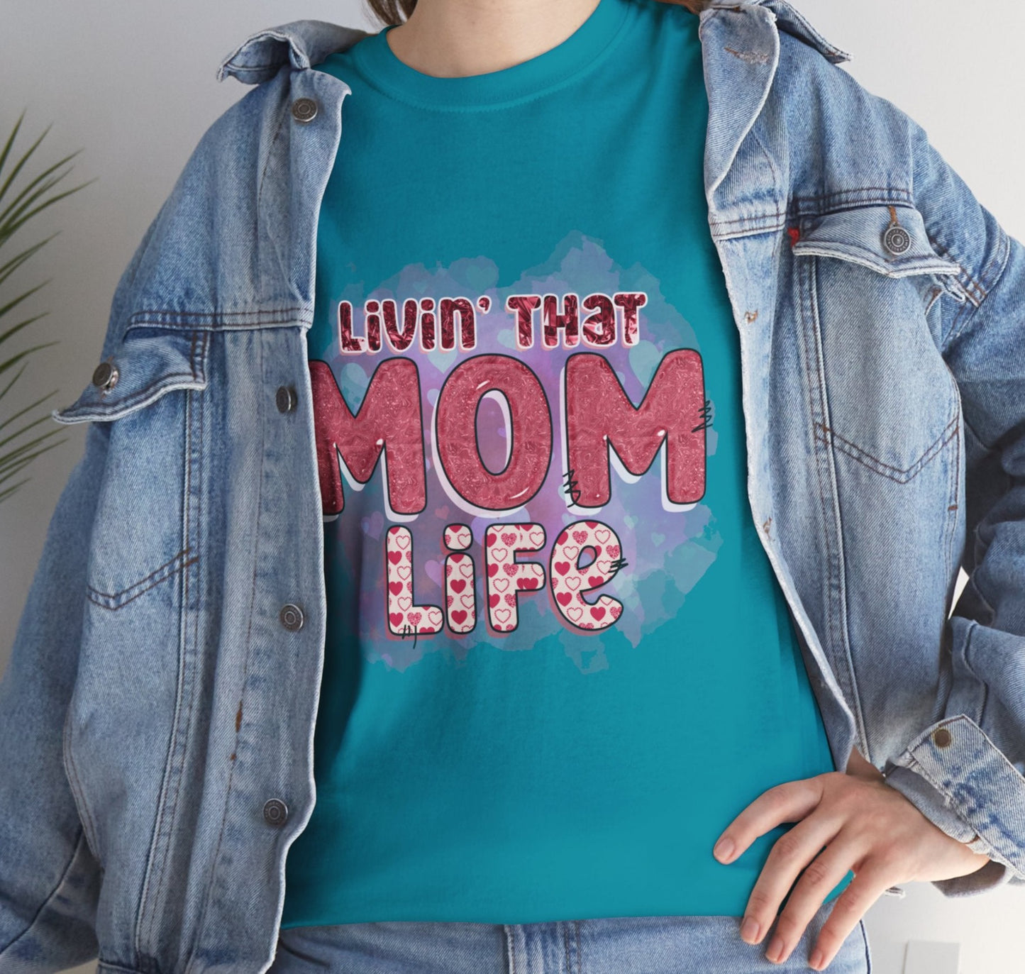 Livin that Mom Life | Cotton Tee - Kim’s Signature Beauty & Accessories
