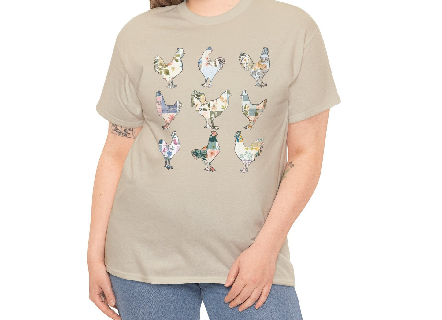 Boho Chickens | Cotton Tee - Kim’s Signature Beauty & Accessories (Store description)