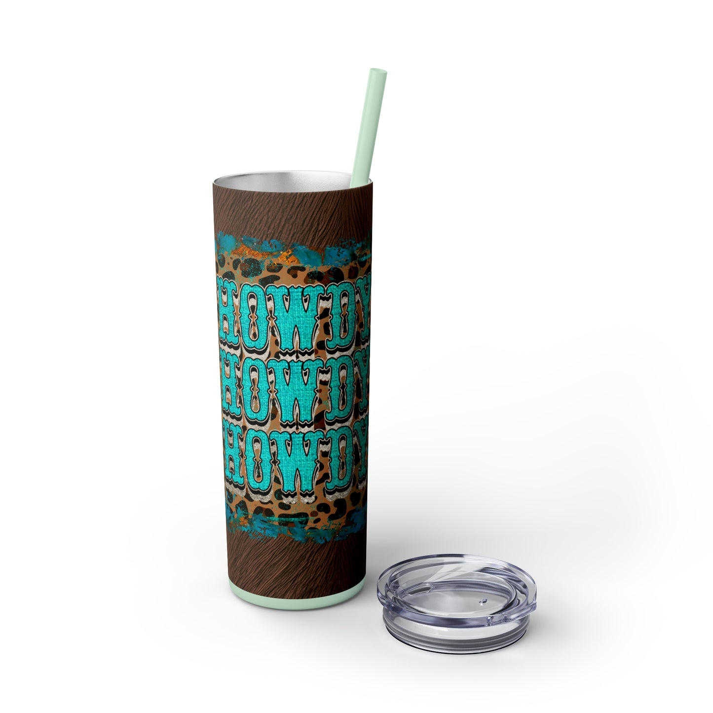 Howdy! | Skinny Tumbler with Straw, 20oz - Kim’s Signature Beauty & Accessories (Store description)