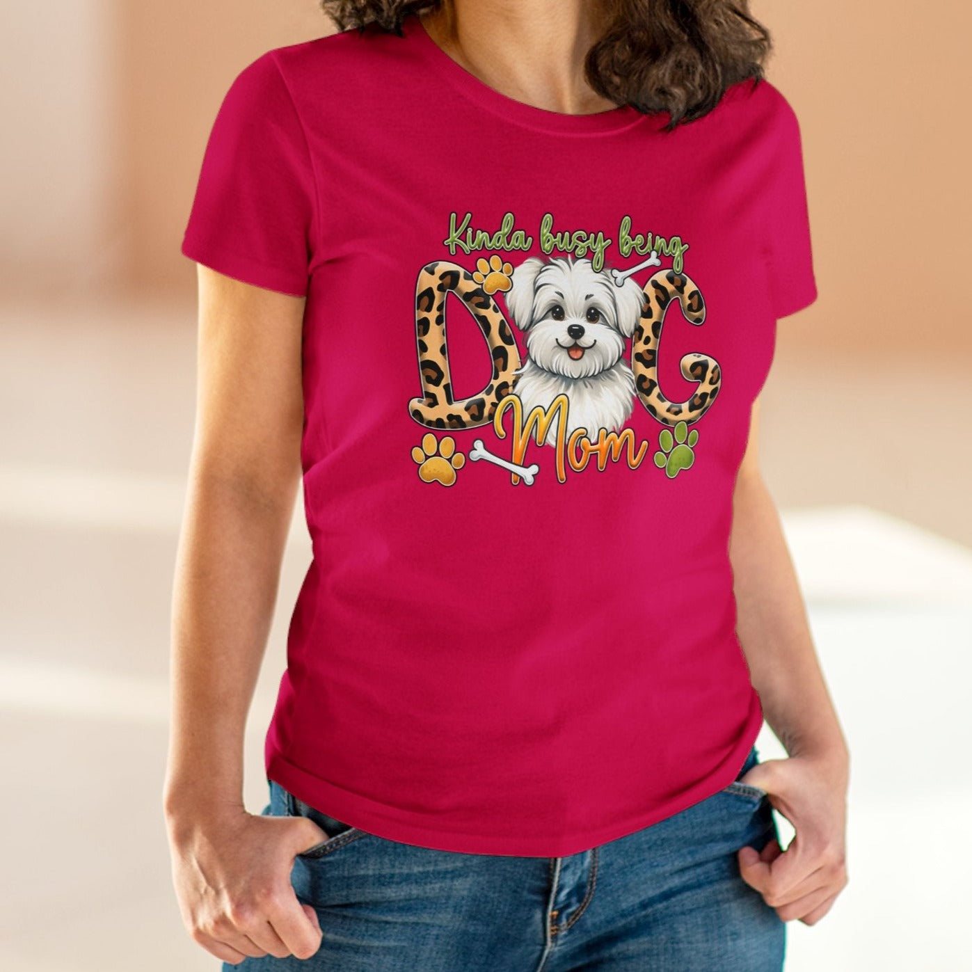 Busy Dog Mom | Cotton Tee - Kim’s Signature Beauty & Accessories (Store description)