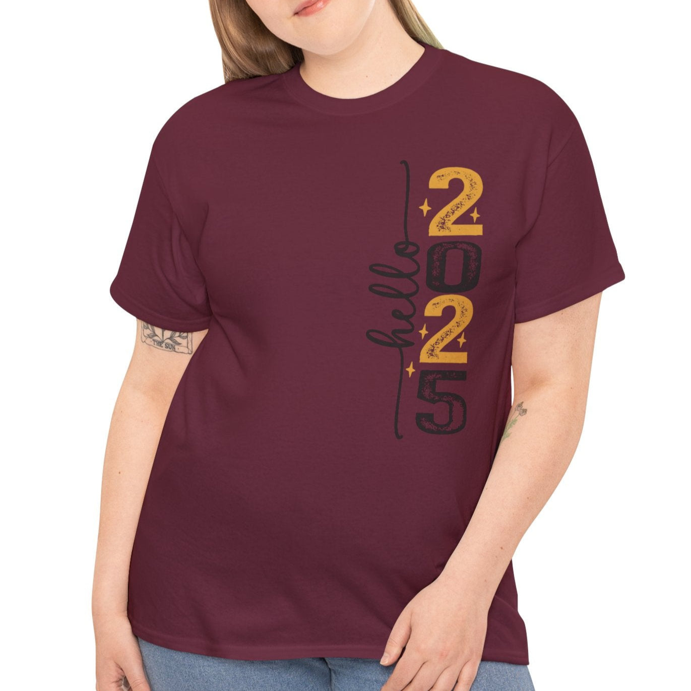 Hello 2025 Tee (front & Back Print) - Kim’s Signature Beauty & Accessories (Store description)