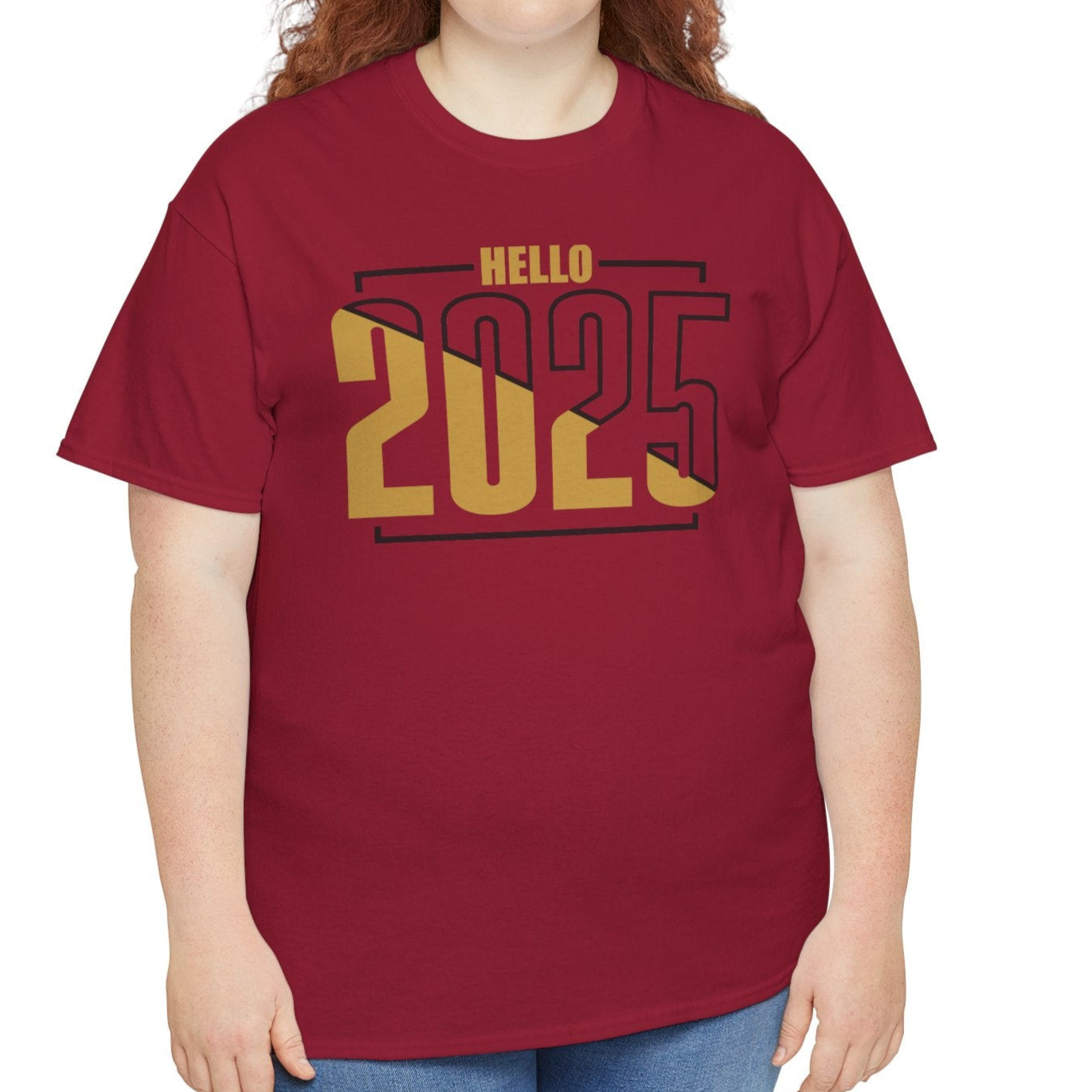 Hello 2025 New Year Tee - Kim’s Signature Beauty & Accessories (Store description)