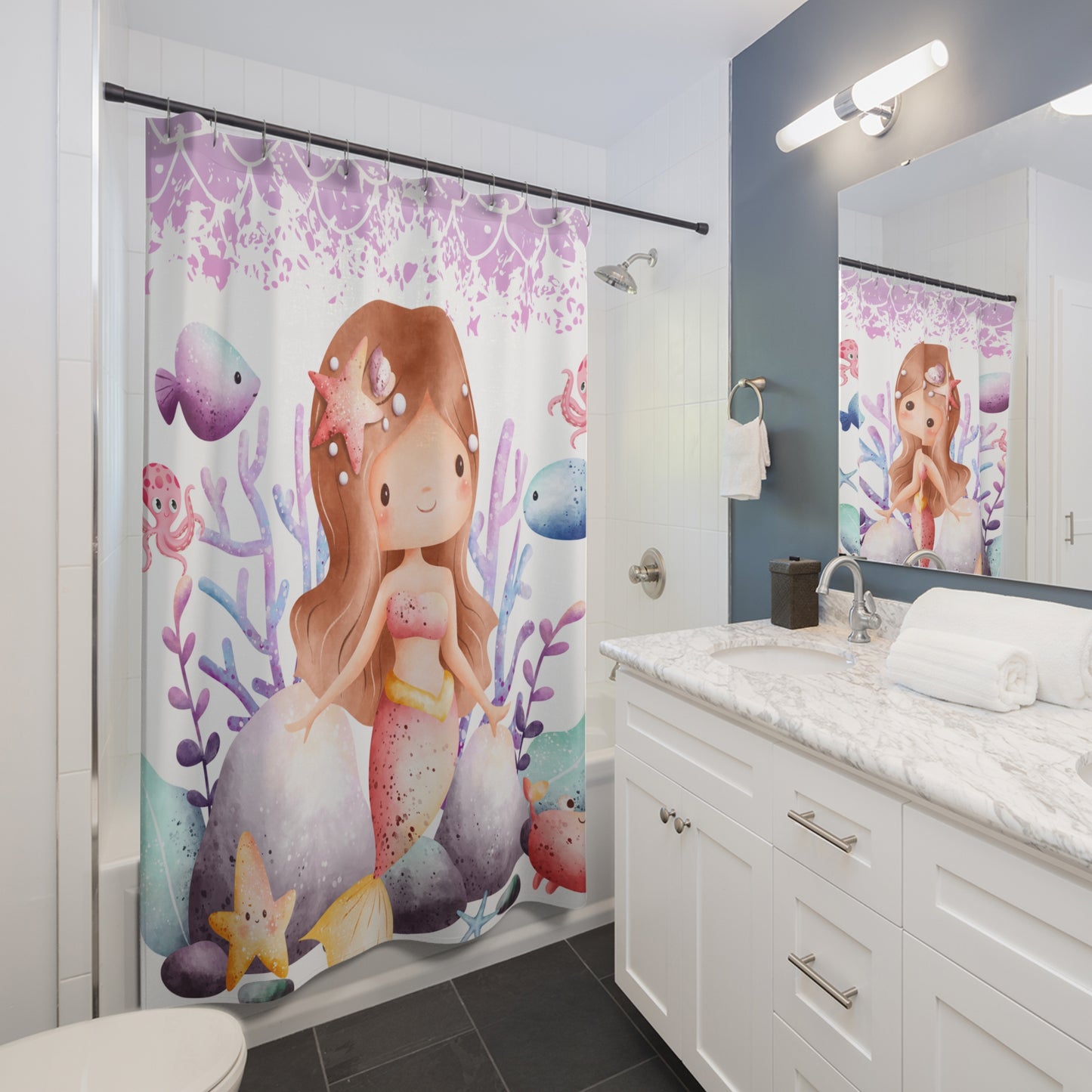 Mermaid Beauty | Shower Curtain - Kim’s Signature Beauty & Accessories