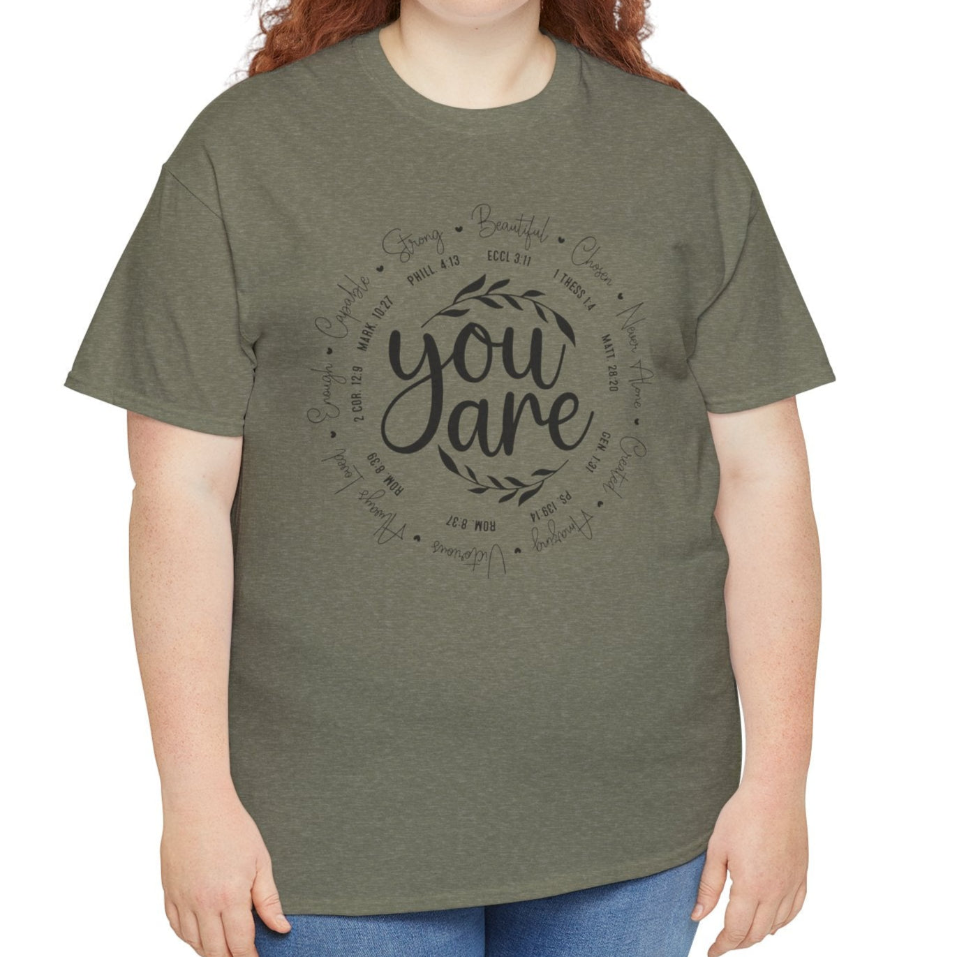 You Are...Scripture Tee - Kim’s Signature Beauty & Accessories (Store description)