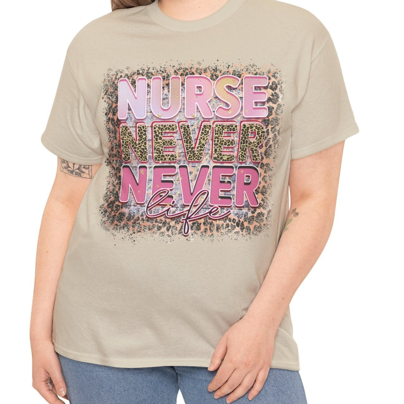 Nurse, Never, Never Life Cotton Tee - Kim’s Signature Beauty & Accessories (Store description)