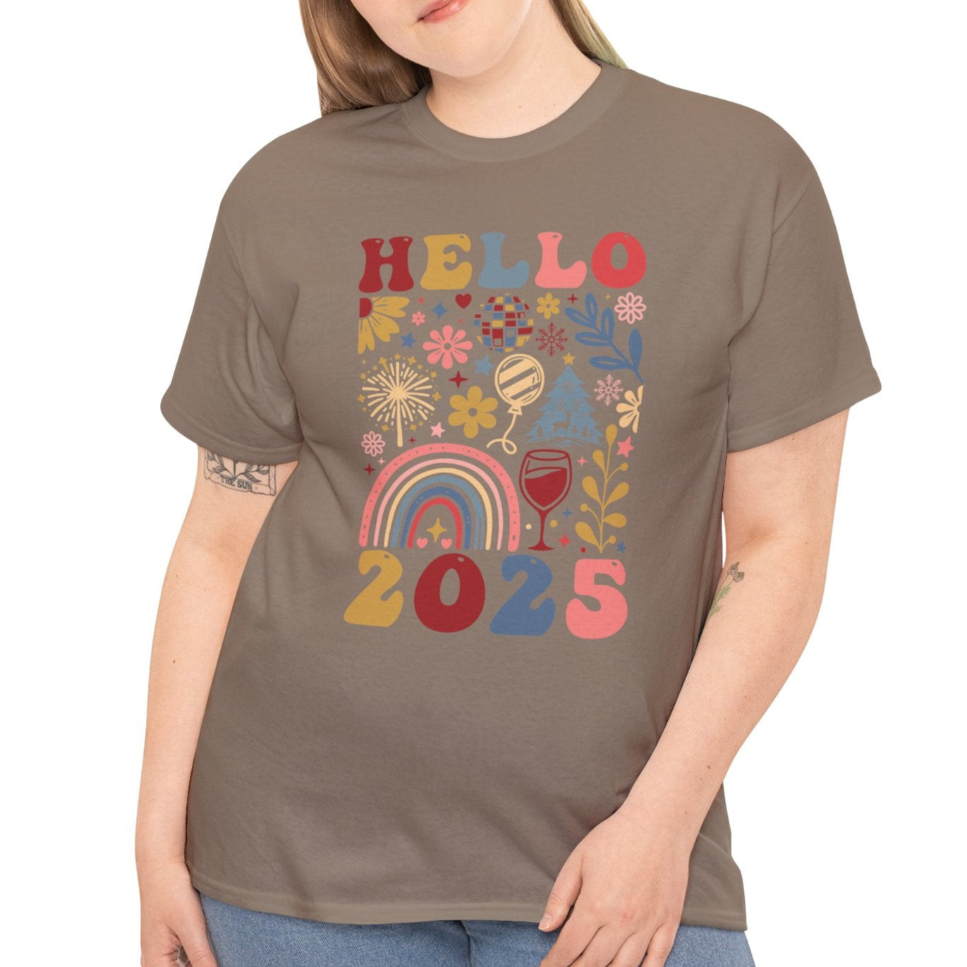Hello 2025 Boho Tee - Kim’s Signature Beauty & Accessories (Store description)