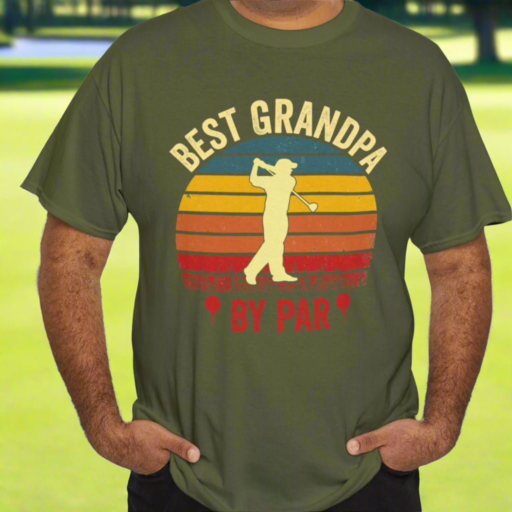 Best Grandpa by Par – Funny Golf Lover Grandpa Tee