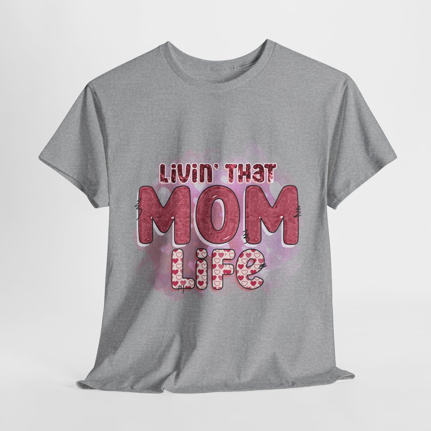 Livin that Mom Life | Cotton Tee - Kim’s Signature Beauty & Accessories