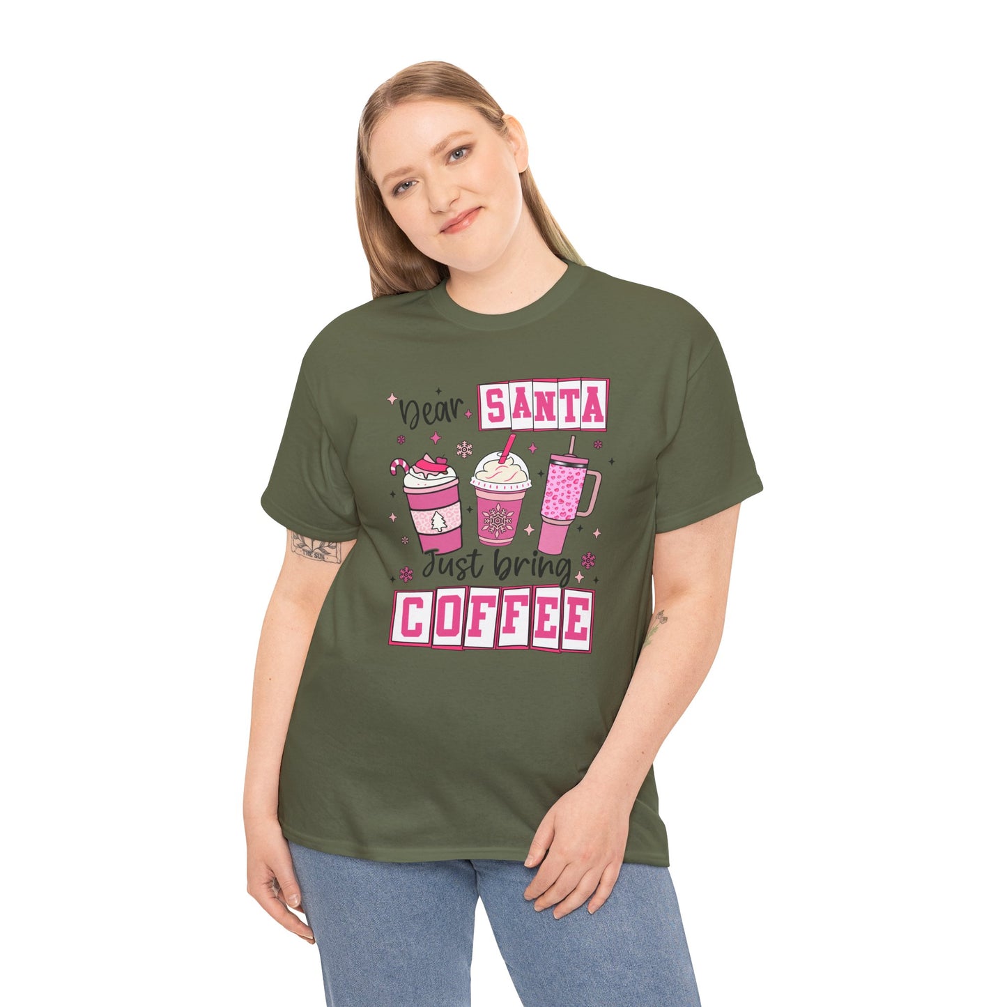 Dear Santa, Just Bring Coffee Tee - Kim’s Signature Beauty & Accessories (Store description)