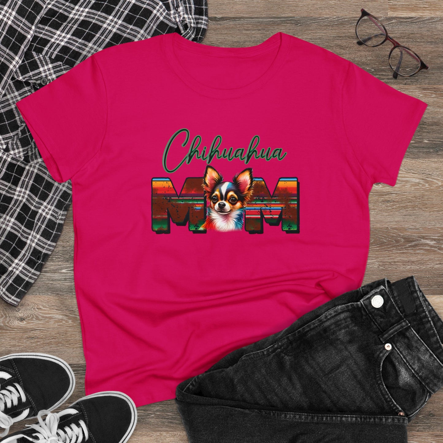 Chihuahua Mom Cotton Tee - Kim’s Signature Beauty & Accessories (Store description)