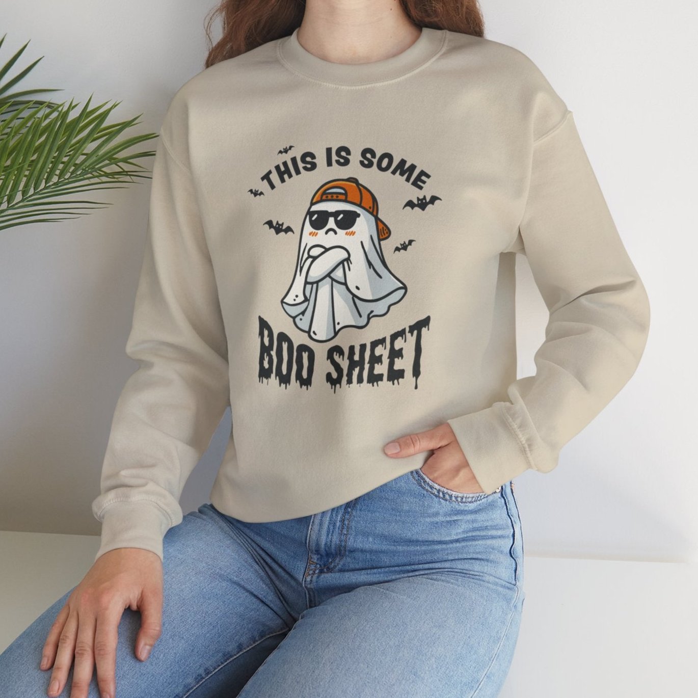 This is Some Boo Sheet Ghost Sweatshirt - Kim’s Signature Beauty & Accessories