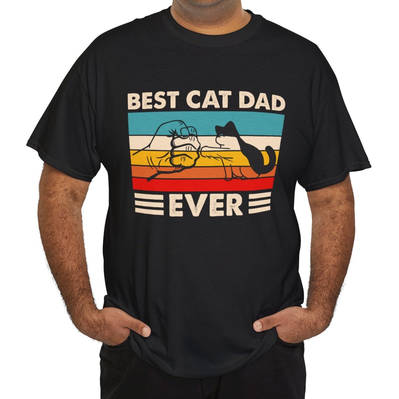 Best Cat Dad Cotton Tee - Kim’s Signature Beauty & Accessories (Store description)
