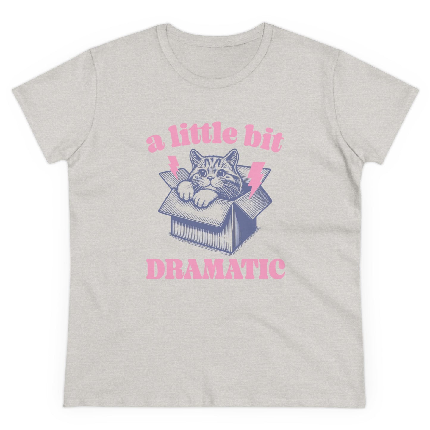 Little bit Dramatic Cat | Women's Midweight Tee - Kim’s Signature Beauty & Accessories
