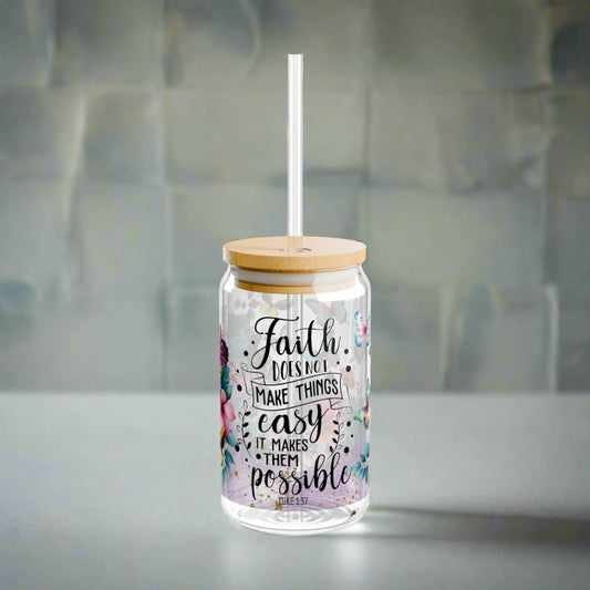 Faith Sipper Glass - Kim’s Signature Beauty & Accessories