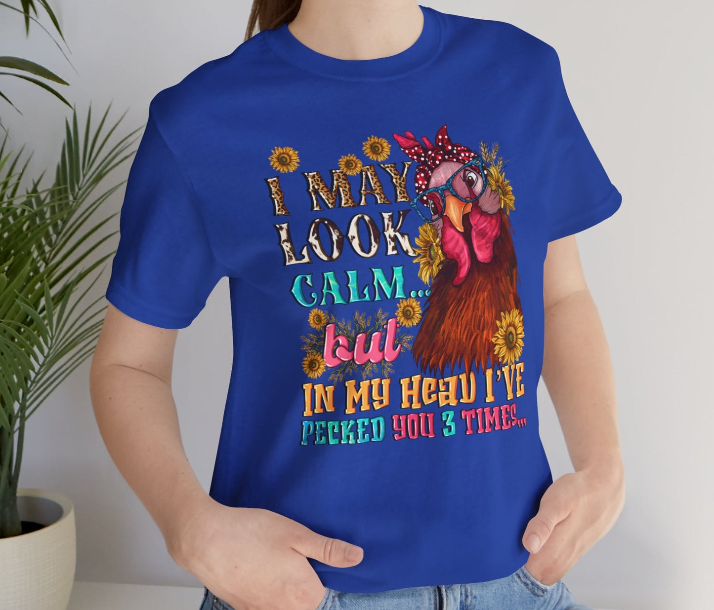 Calm Exterior, Inner Pecking: Funny Tee - Kim’s Signature Beauty & Accessories (Store description)