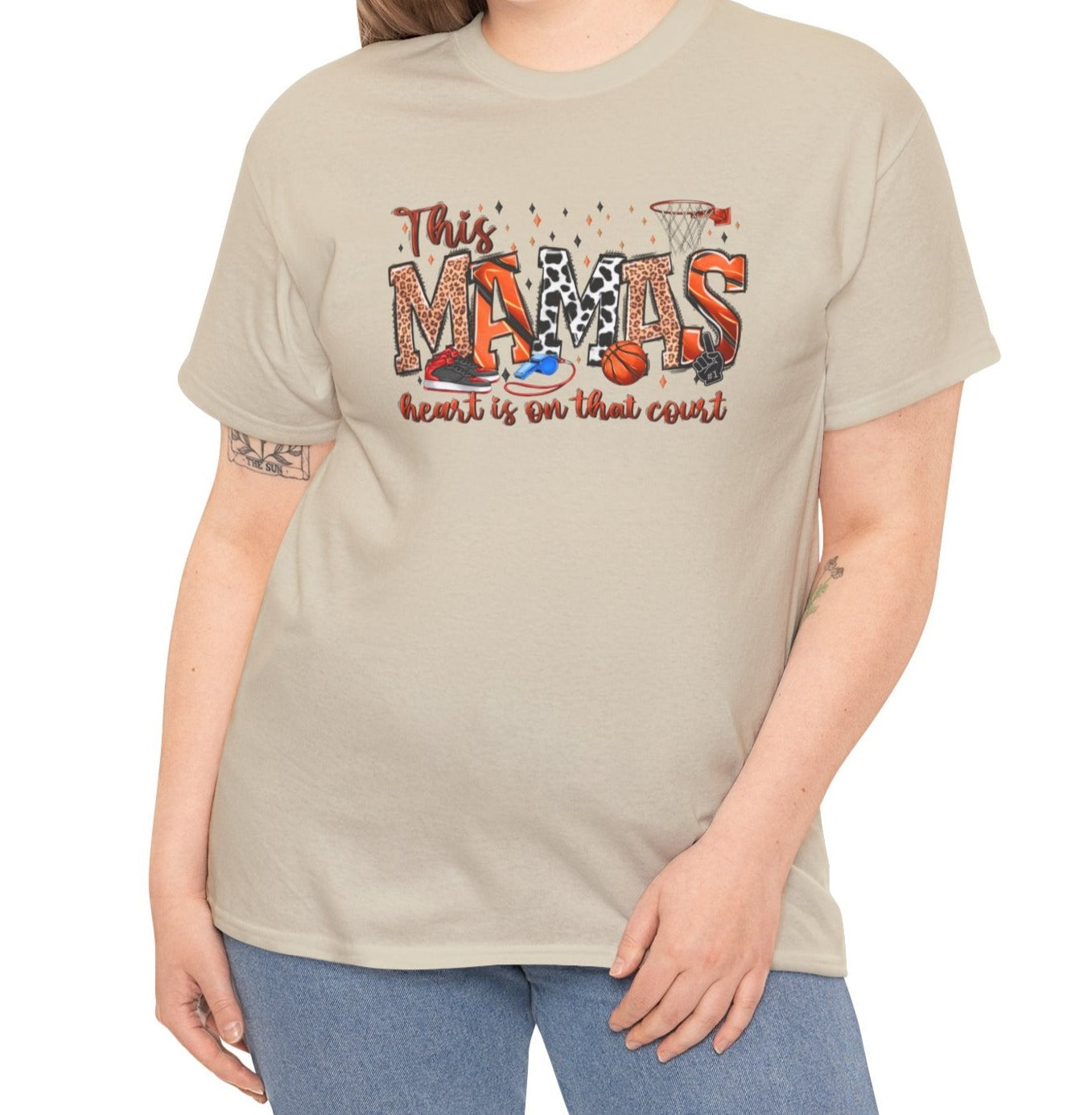 Heart on the Court Tee - Kim’s Signature Beauty & Accessories (Store description)