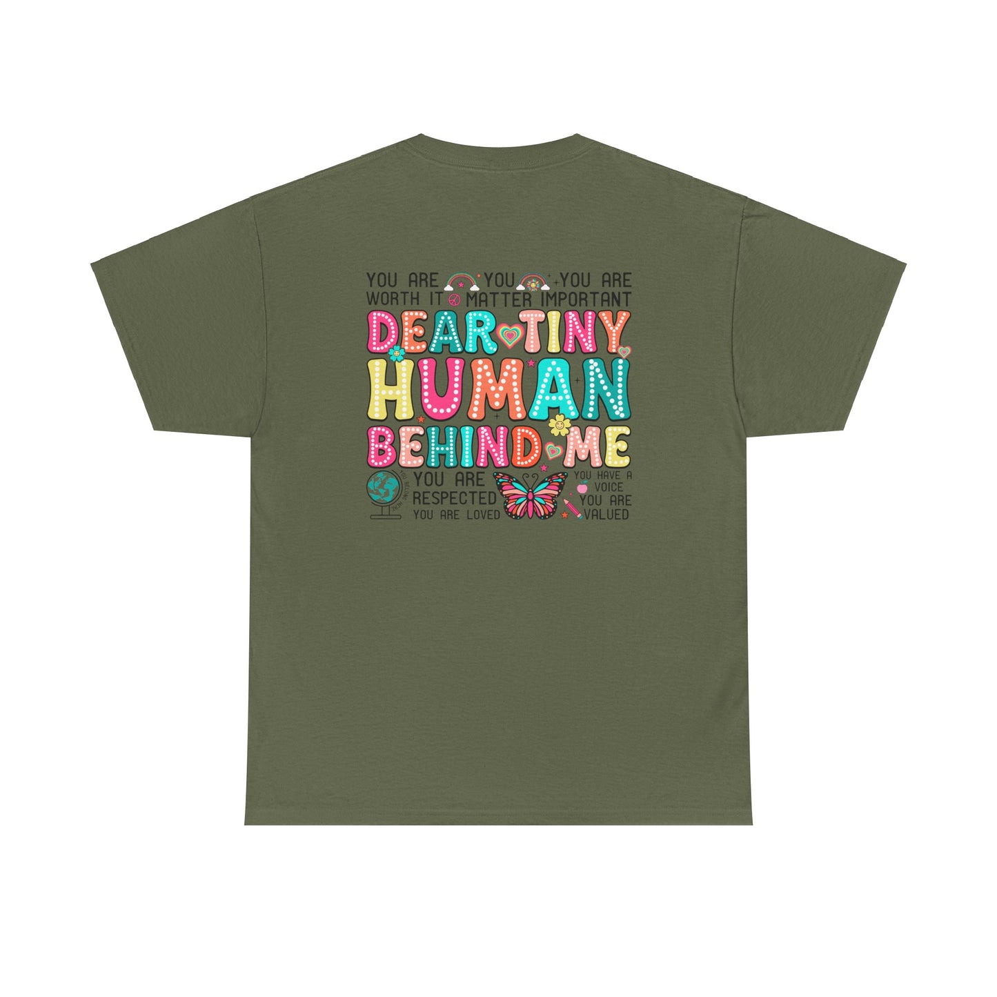 Tiny Humans behind me Tee - Kim’s Signature Beauty & Accessories (Store description)