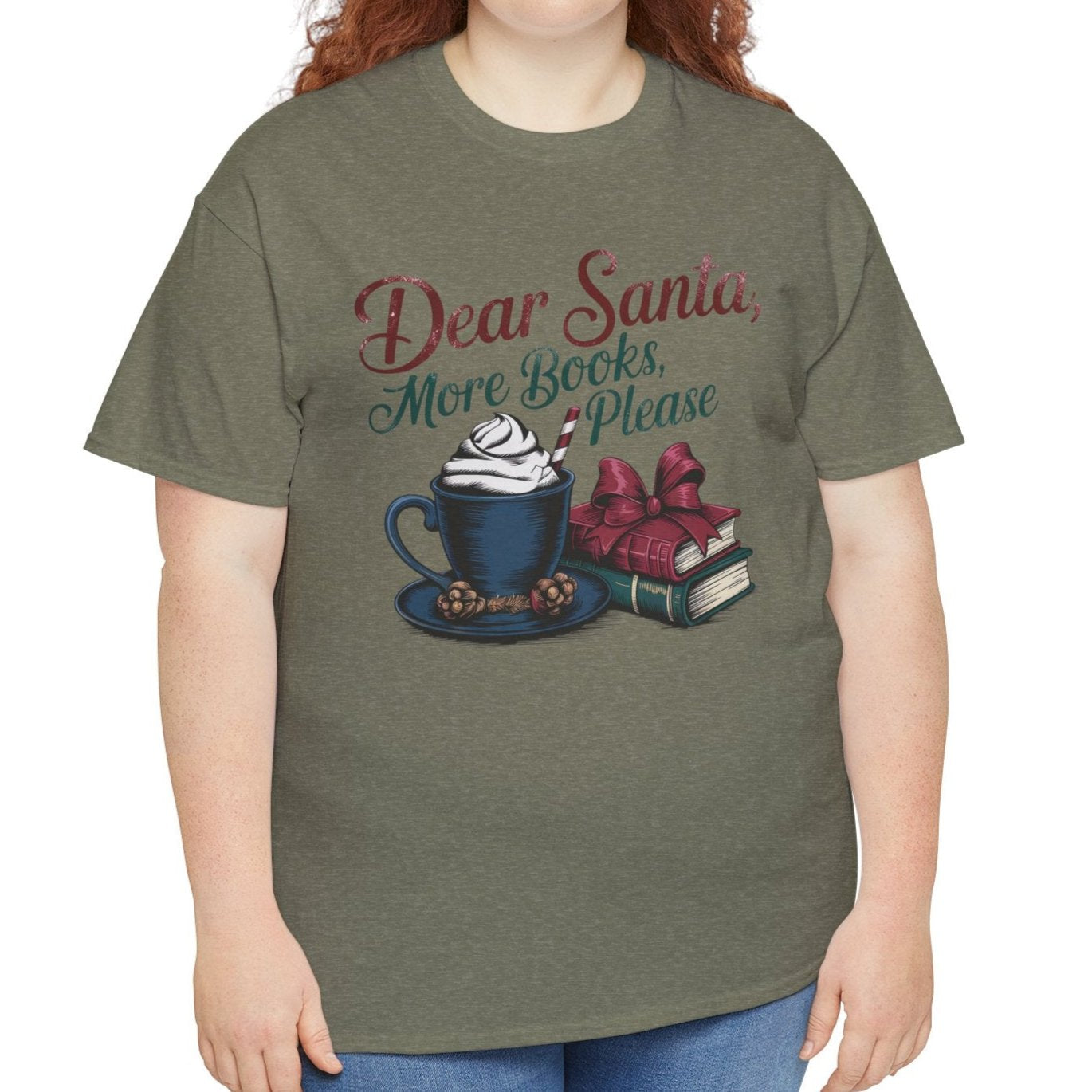 Dear Santa, More Books Please Tee - Kim’s Signature Beauty & Accessories (Store description)