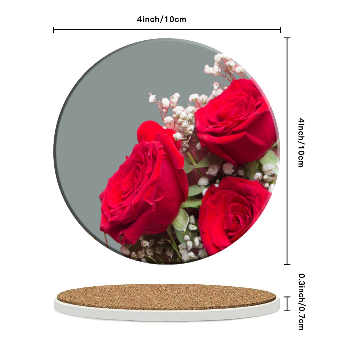 Rose Bud Round Coasters - Kim’s Signature Beauty & Accessories