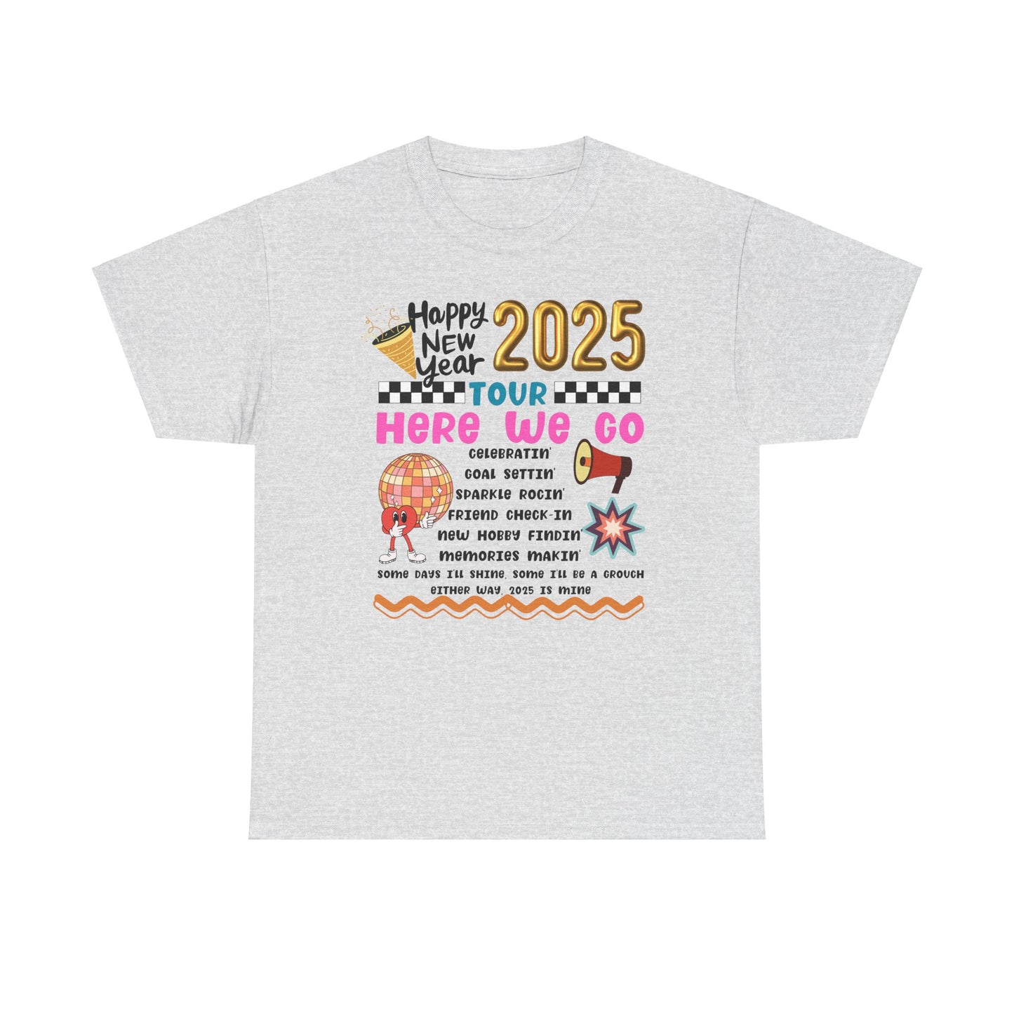 Happy New Year Tour 2025 Tee - Kim’s Signature Beauty & Accessories (Store description)