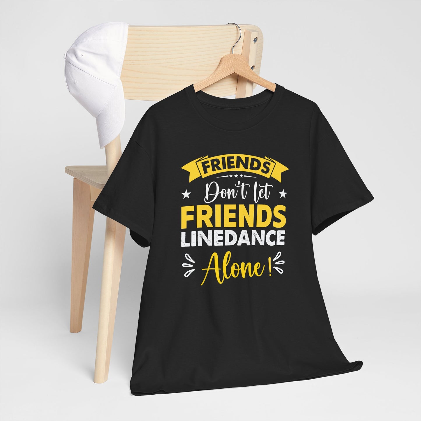 Line Dance Friends Tee - Fun Cotton Shirt for Dance Lovers - Kim’s Signature Beauty & Accessories (Store description)