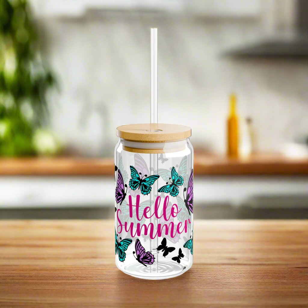 Hello Summer Sipper Glass - Kim’s Signature Beauty & Accessories