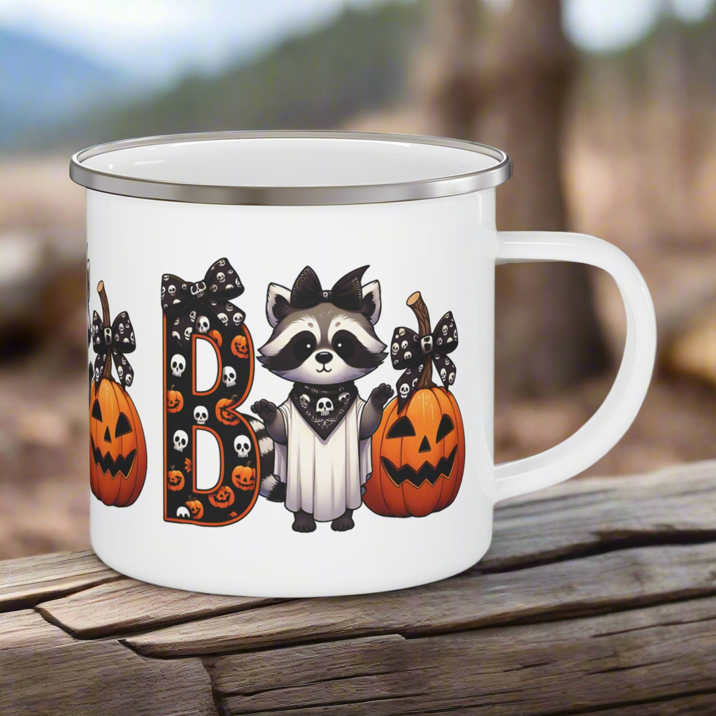 Boo Enamel Camping Mug - Kim’s Signature Beauty & Accessories (Store description)