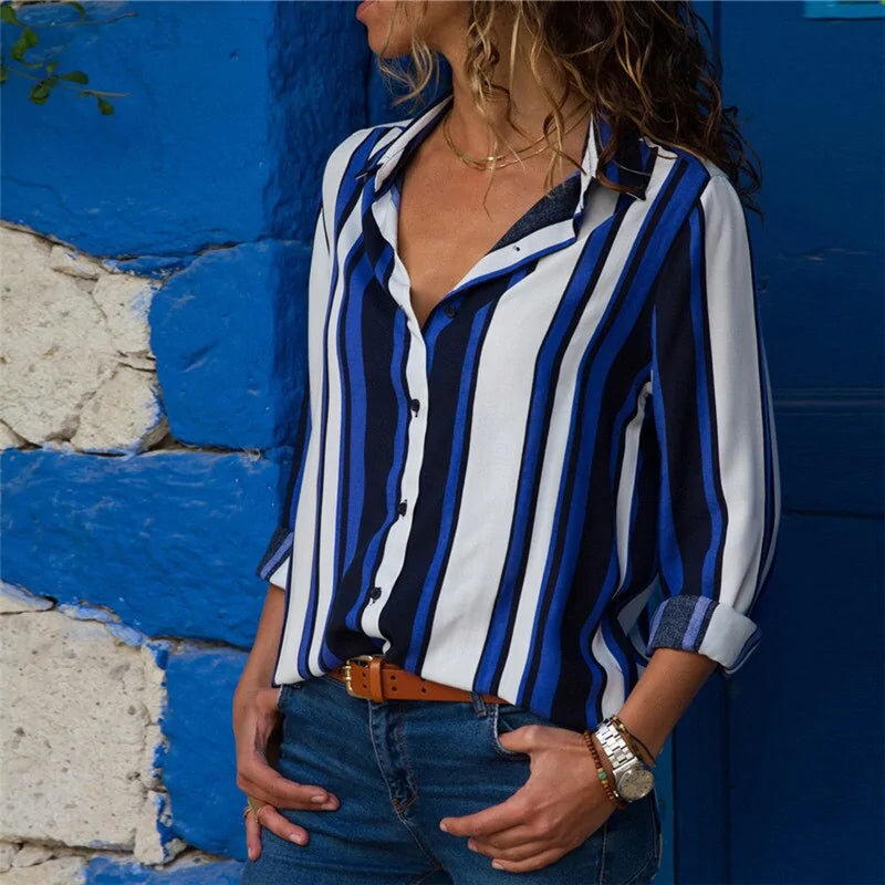 Long Sleeve Chiffon Blouse - Kim’s Signature Beauty & Accessories